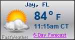 Weather Forecast for Jay, FL