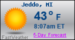 Weather Forecast for Jeddo, MI
