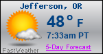 Weather Forecast for Jefferson, OR