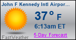 Weather Forecast for John F Kennedy International Airport, NY