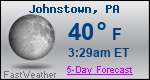 Weather Forecast for Johnstown, PA