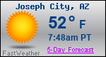 Weather Forecast for Joseph City, AZ