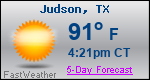 Weather Forecast for Judson, TX