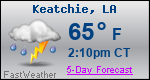 Weather Forecast for Keatchie, LA
