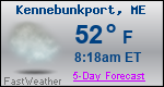 Weather Forecast for Kennebunkport, ME