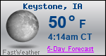 Weather Forecast for Keystone, IA