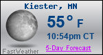 Weather Forecast for Kiester, MN