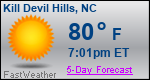 Weather Forecast for Kill Devil Hills, NC