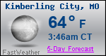 Weather Forecast for Kimberling City, MO