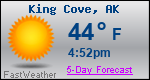 Weather Forecast for King Cove, AK