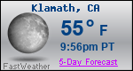 Weather Forecast for Klamath, CA