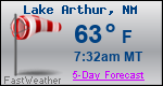 Weather Forecast for Lake Arthur, NM