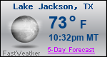 Weather Forecast for Lake Jackson, TX