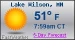 Weather Forecast for Lake Wilson, MN