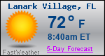 Weather Forecast for Lanark Village, FL