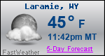 Weather Forecast for Laramie, WY