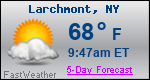 Weather Forecast for Larchmont, NY