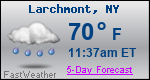 Weather Forecast for Larchmont, NY
