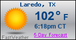 Weather Forecast for Laredo, TX