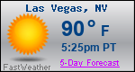 Weather Forecast for Las Vegas, NV