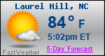 Weather Forecast for Laurel Hill, NC