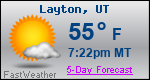 Weather Forecast for Layton, UT