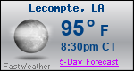 Weather Forecast for Lecompte, LA