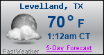 Weather Forecast for Levelland, TX