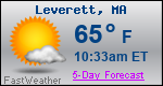 Weather Forecast for Leverett, MA