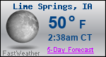 Weather Forecast for Lime Springs, IA