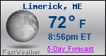 Weather Forecast for Limerick, ME
