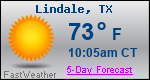 Weather Forecast for Lindale, TX