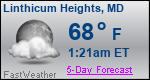Weather Forecast for Linthicum Heights, MD