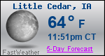 Weather Forecast for Little Cedar, IA