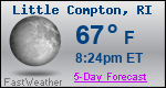 Weather Forecast for Little Compton, RI