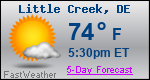 Weather Forecast for Little Creek, DE
