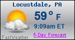 Weather Forecast for Locustdale, PA