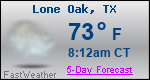 Weather Forecast for Lone Oak, TX