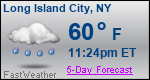 Weather Forecast for Long Island City, NY