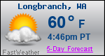 Weather Forecast for Longbranch, WA