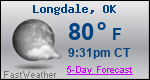 Weather Forecast for Longdale, OK
