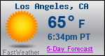 Weather Forecast for Los Angeles, CA