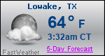 Weather Forecast for Lowake, TX