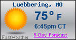 Weather Forecast for Luebbering, MO