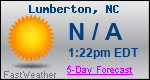 Weather Forecast for Lumberton, NC