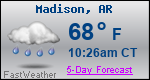 Weather Forecast for Madison, AR