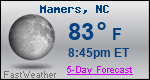 Weather Forecast for Mamers, NC
