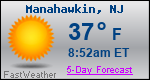 Weather Forecast for Manahawkin, NJ