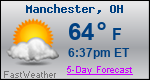 Weather Forecast for Manchester, OH