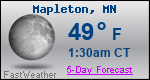 Weather Forecast for Mapleton, MN